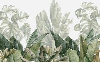 Carta da parati panoramica verde banana