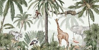 Carta da parati per bambini Giungla pacifica