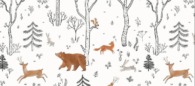 Carta da parati dello spirito della foresta per bambini