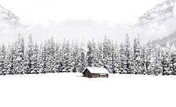 Carta da parati panoramica per chalet di montagna