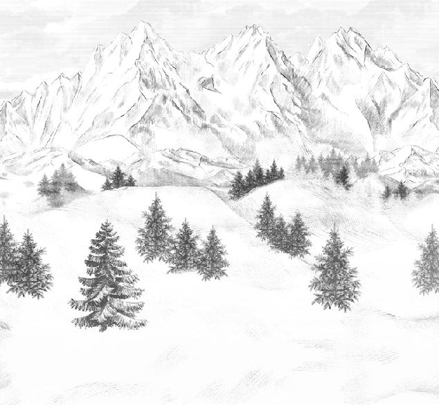 Sfondo della montagna di Chamonix