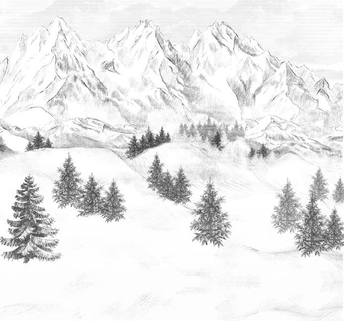 Sfondo della montagna di Chamonix