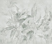 Carta da parati elegante della giungla salvia