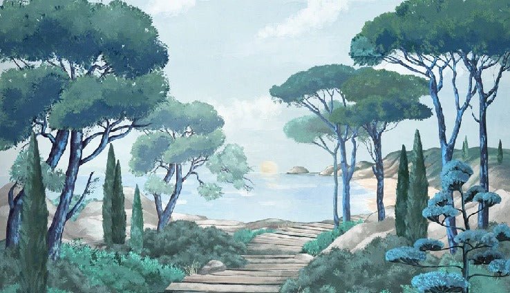 Carta da parati passeggiata nei torrenti