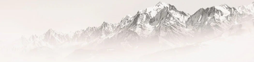 Carta da parati del Monte Bianco, mattina nebbiosa