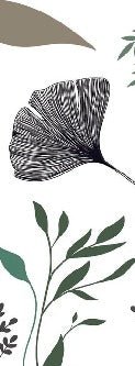 Carta da parati ginkgo artista floreale