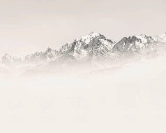 Il Monte Bianco nella nebbia seppia