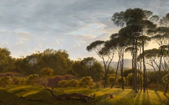 Carta da parati con paesaggio storico italiano