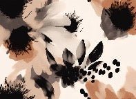 Carta da parati con fiori ipnotici