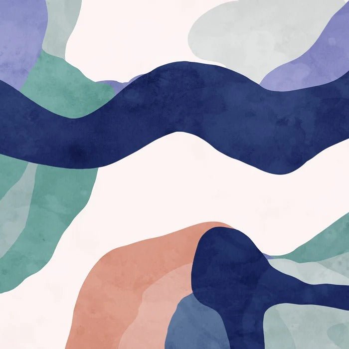 Papier peint abstrait ondulation, XXL, tendance