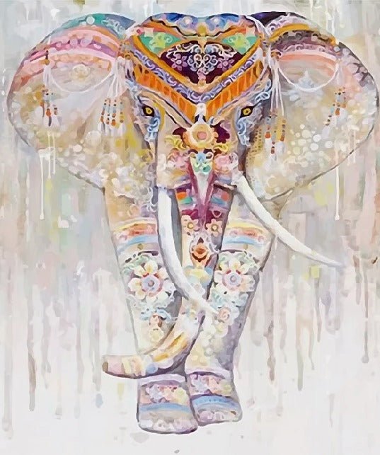 Papier peint Eléphant Boho Indien