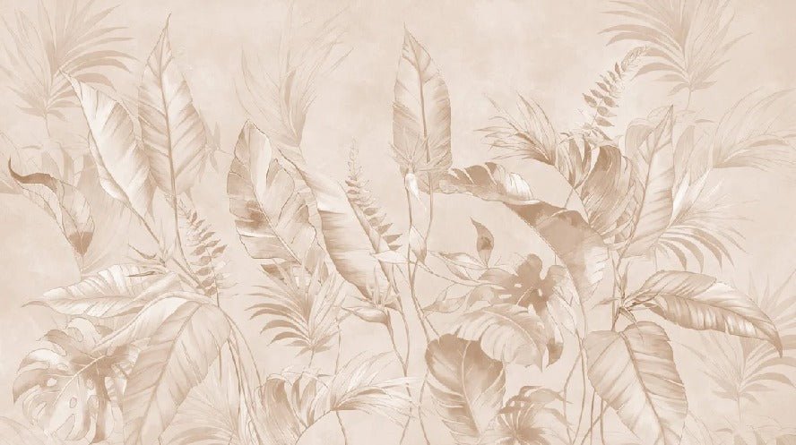 Papier peint élégante jungle poudrée