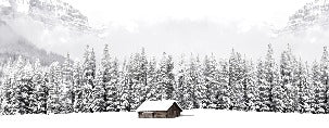 Carta da parati panoramica per chalet di montagna