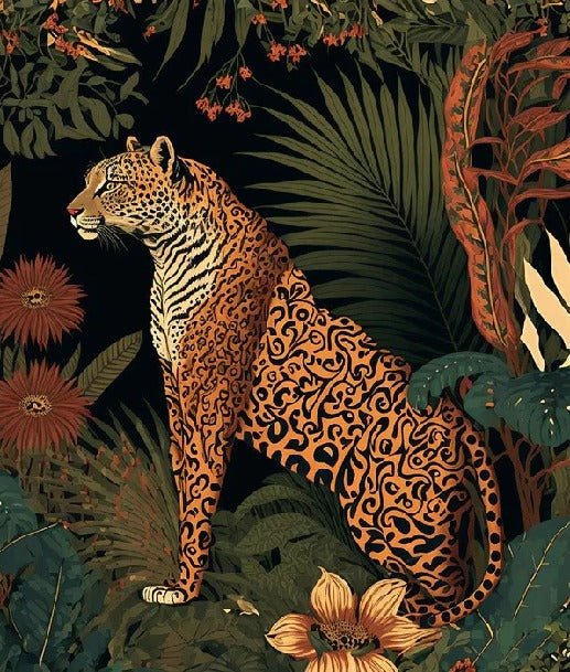 Carta da parati tigre esotica