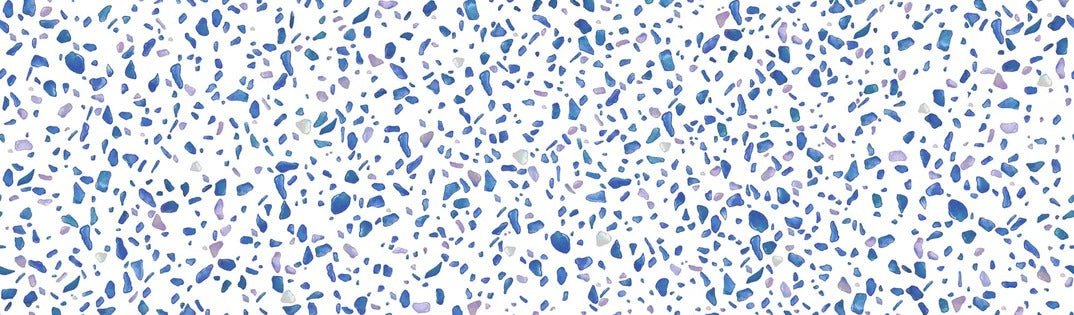 Carta da parati effetto terrazzo indaco