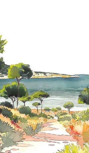 Carta da parati panoramica estiva