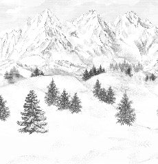 Sfondo della montagna di Chamonix