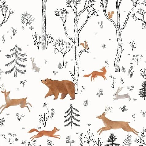 Carta da parati dello spirito della foresta per bambini