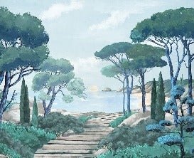 Papier peint balade dans les calanques, XXL, tendance