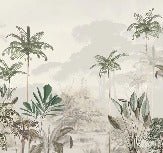 Carta da parati panoramica della giungla Green Eden