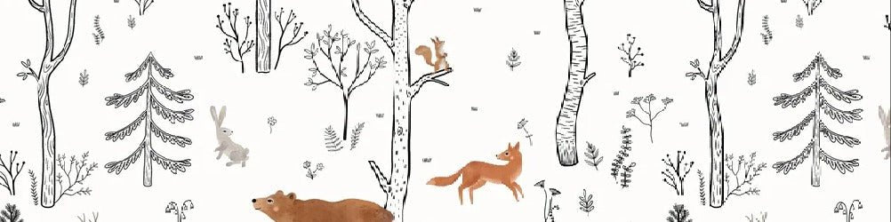 Carta da parati dello spirito della foresta per bambini