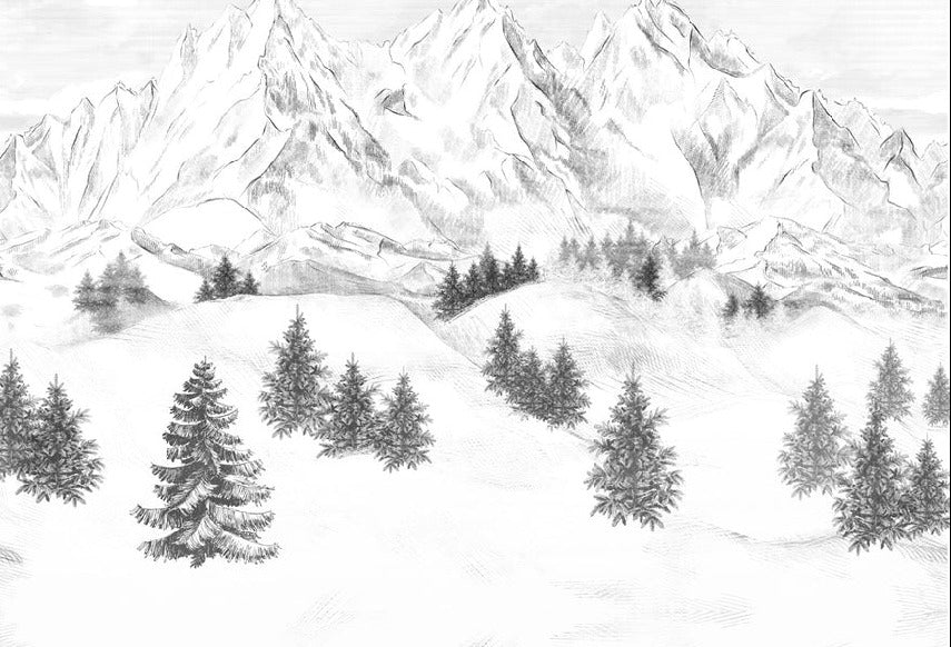 Sfondo della montagna di Chamonix