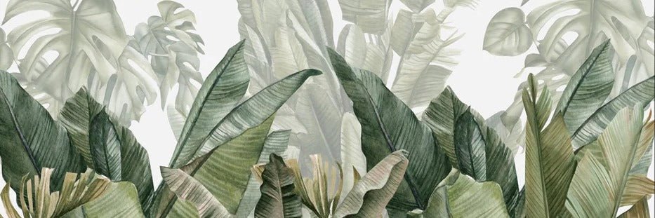 Carta da parati panoramica verde banana