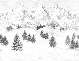 Sfondo della montagna di Chamonix