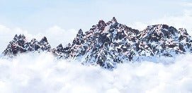 Carta da parati Mont Blanc toile des Cimes