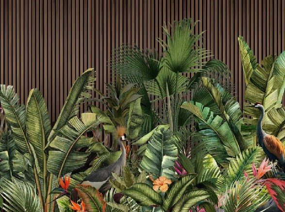Carta da parati panoramica tasseau vegetal
