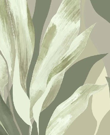 Papier peint étoffe vert, XXL, tendance