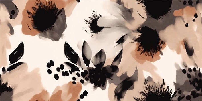 Carta da parati con fiori ipnotici