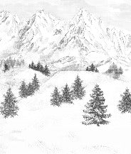Sfondo della montagna di Chamonix