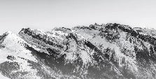 Grand Massif carta da parati di montagna in bianco e nero