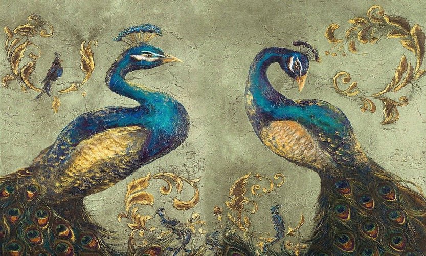 Carta da parati Vintage Peacock