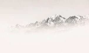 Carta da parati del Monte Bianco, mattina nebbiosa
