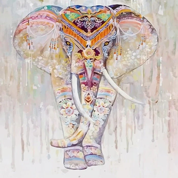 Carta da parati indiana Boho Elephant