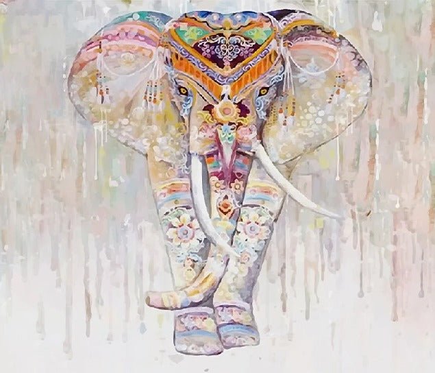 Carta da parati indiana Boho Elephant