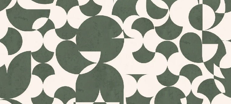 Papier peint restaurant rétro forme graphique, XXL, tendance