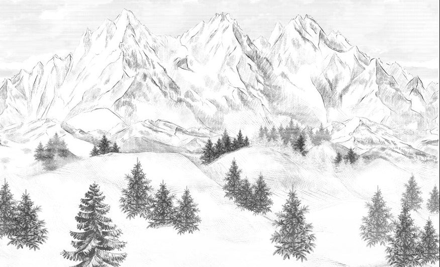 Sfondo della montagna di Chamonix