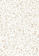 Carta da parati effetto terrazzo seppia