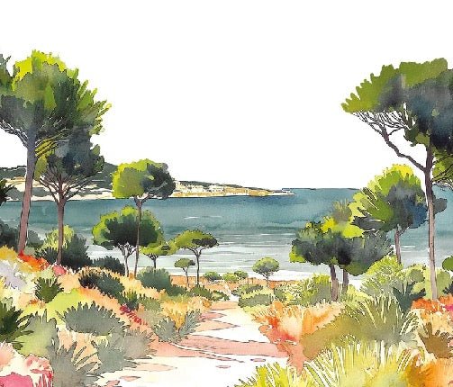 Carta da parati panoramica estiva