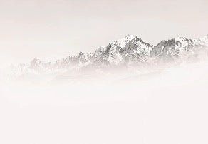 Carta da parati del Monte Bianco, mattina nebbiosa