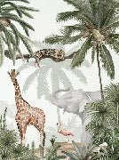 Papier peint enfant jungle paisible, XXL, tendance