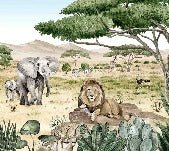 Carta da parati della savana segreta per bambini