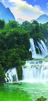 Sfondo panoramico Cascate a cascata