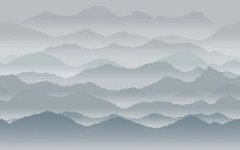 Carta da parati panoramica cimes mist