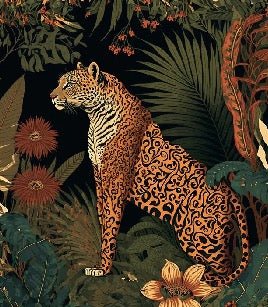 Carta da parati tigre esotica