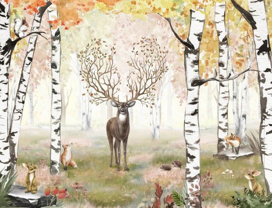 Carta da parati della foresta magica dei bambini