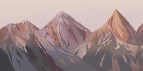 Papier peint panoramique - Lumière sur les cimes, XXL, tendance